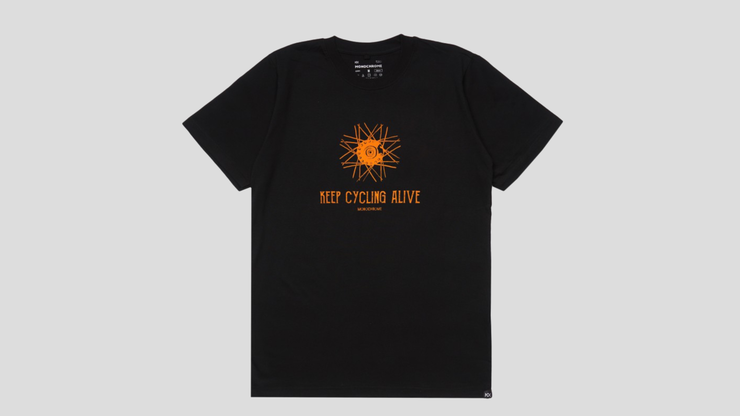 Kaos Sepeda Hitam Keep Cycling Alive