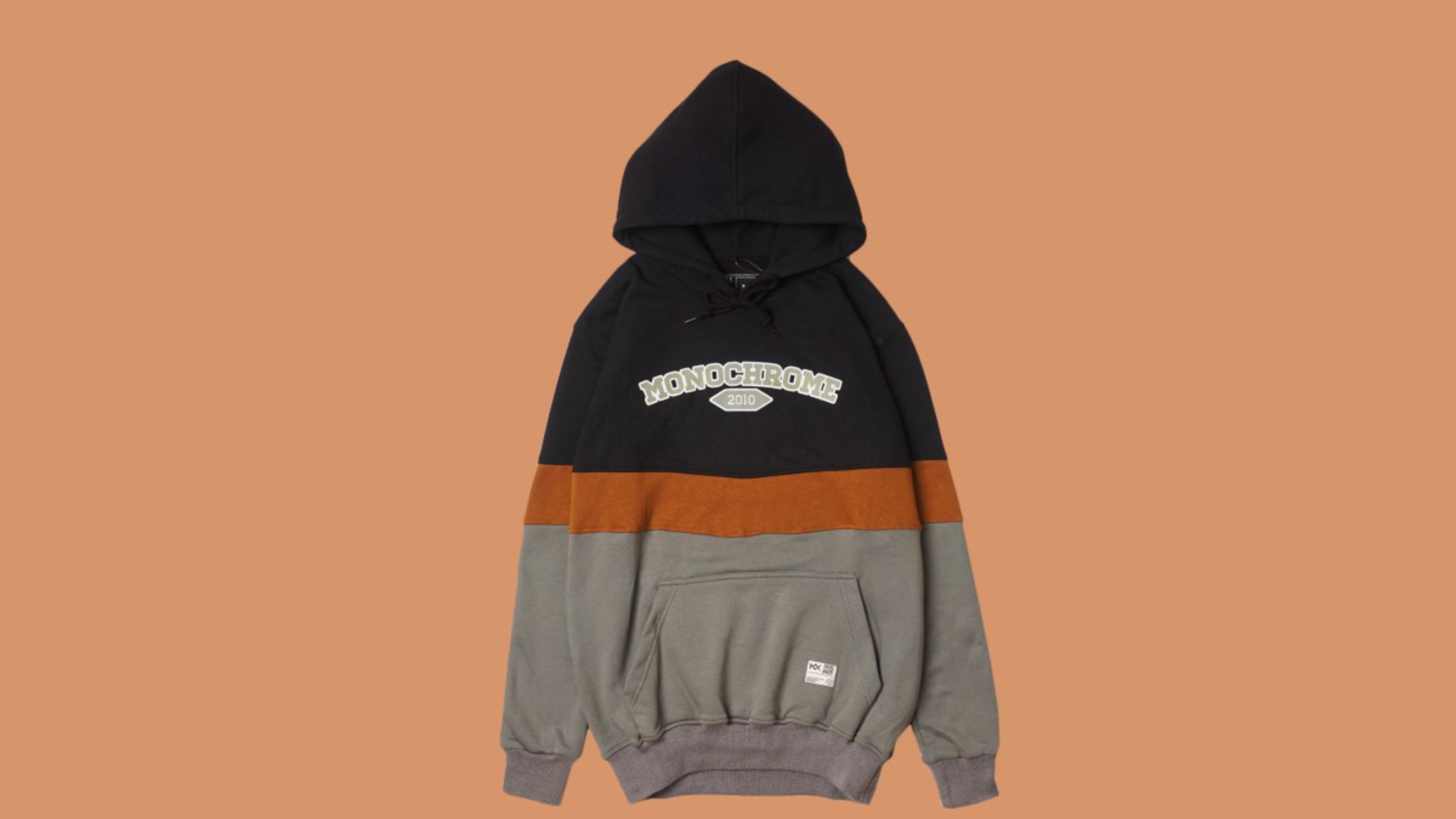 Jaket Monochrome Grise Hoodie